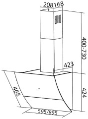 Кухонная вытяжка DACH FUSION 60