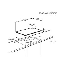 Газовая варочная панель Electrolux EGG 97352 SX