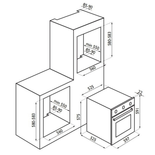 Электрический духовой шкаф Ardesia OBC 606 BC