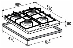 Газовая варочная панель Zigmund Shtain M 23 6 W
