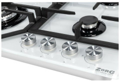 Газовая варочная панель Zorg BP6 FDW WH