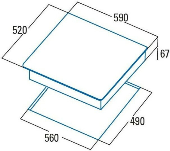 Электрическая варочная панель Cata TD 6003 BK