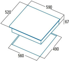 Электрическая варочная панель Cata TD 6003 BK