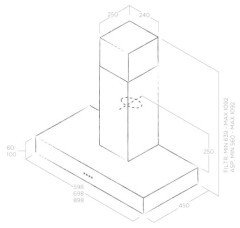 Кухонная вытяжка Elica SPOT URBAN CAST IRON A 90 PRF0147736