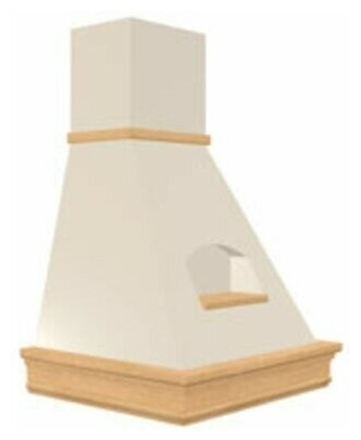 Кухонная вытяжка Elikor Бельведер Валенсия 60П 650 П3Г топленое молоко дуб неокрашенный