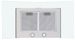 Кухонная вытяжка Maunfeld Ancona 90 INOX glass