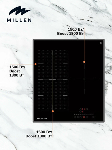 Индукционная варочная панель Millen MIH 452 BL