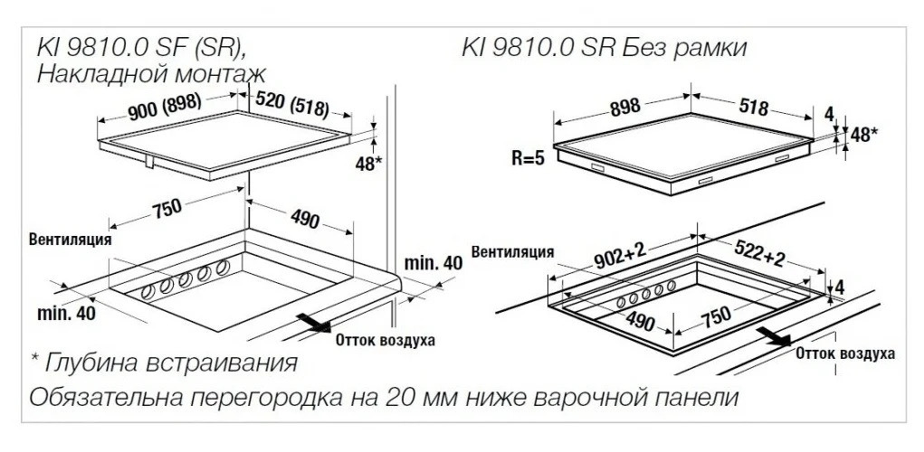 Индукционная варочная панель Kuppersbusch KI 9810.0 SF