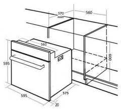 Электрический духовой шкаф MONSHER MOE 6181 X