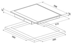 Электрическая варочная панель Smeg P864PO