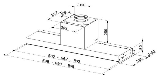 Встраиваемая вытяжка Faber In-Nova Premium X A120