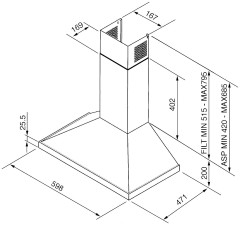 Кухонная вытяжка Smeg KD6XE