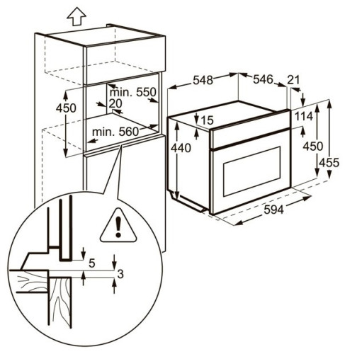 Электрический духовой шкаф Zanussi ZKC-54451