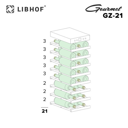 Встраиваемый винный шкаф Dunavox DAVG-32.80DOP.TO