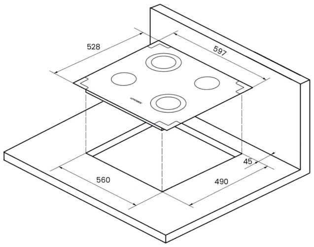 Электрическая варочная панель Kuppersberg FA6RC BRONZE