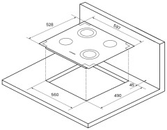 Электрическая варочная панель Kuppersberg FA6RC BRONZE