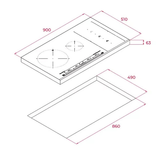 Индукционная варочная панель Teka IZS 96600 MSP BLACK