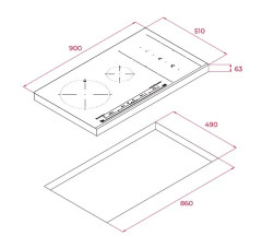 Индукционная варочная панель Teka IZS 96600 MSP BLACK
