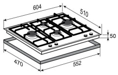 Газовая варочная панель Zigmund Shtain M 25 6 B