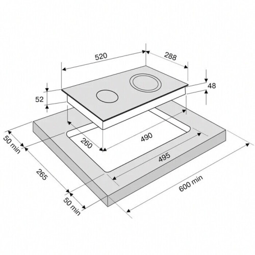 Электрическая варочная панель Krona Laurel 30 BL