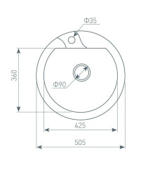Кухонная мойка Zigmund &amp; Shtain Kreis 505F речной песок