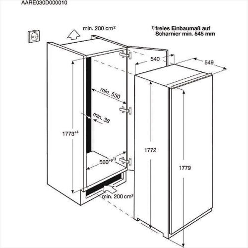 Встраиваемая морозильная камера Electrolux EUN92244AW