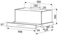 Встраиваемая вытяжка Exiteq EX 1146 black