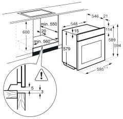 Электрический духовой шкаф AEG BCM 542350 M