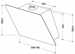 Кухонная вытяжка Whirlpool AKR 038 G BL