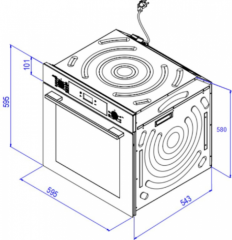 Электрический духовой шкаф Weissgauff EOV 29 PDXS 436 720