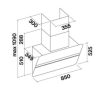 Кухонная вытяжка Falmec Flipper 85 NRS P.E. Vetro Bianco CFPN85.E2P2 ZZZF490F