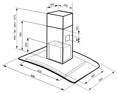 Кухонная вытяжка Smeg KIV90X