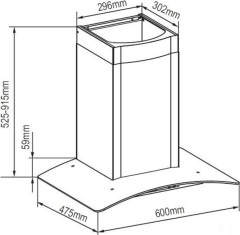 Кухонная вытяжка Zigmund &amp; Shtain K 246.61 W