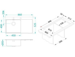 Кухонная мойка Alveus PURE 50L KMB-90 1103652