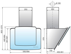 Кухонная вытяжка Elikor Quartz 60