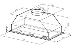 Встраиваемая вытяжка Lex Ghost 600 Ivory