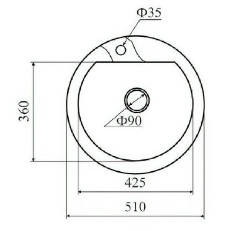 Кухонная мойка Zigmund &amp; Shtain Kreis 505F индийская ваниль
