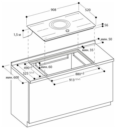 Индукционная варочная панель Gaggenau CI 292-101