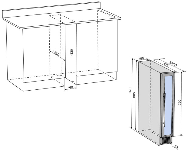 Винный шкаф Libhof CX 9 Black