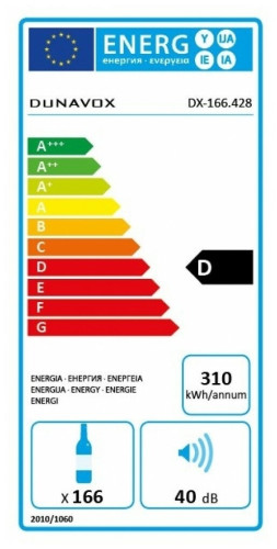 Винный шкаф Dunavox DX 166 428SDSK