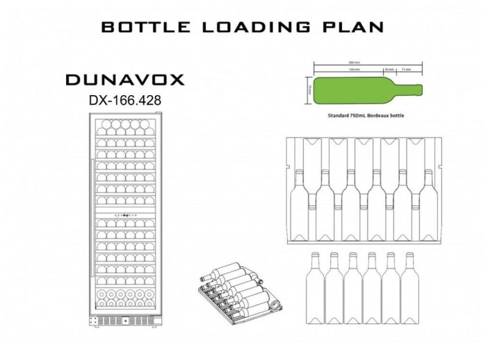 Винный шкаф Dunavox DX 166 428SDSK