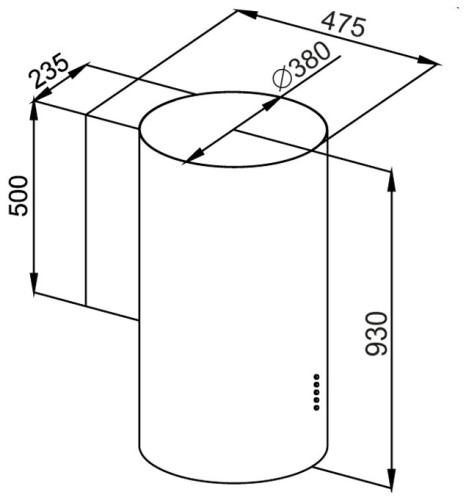 Кухонная вытяжка MAUNFELD Lee Wall 39 нержавеющая сталь