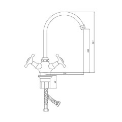 Смеситель для кухни Славен СЛ-ДВ-И22