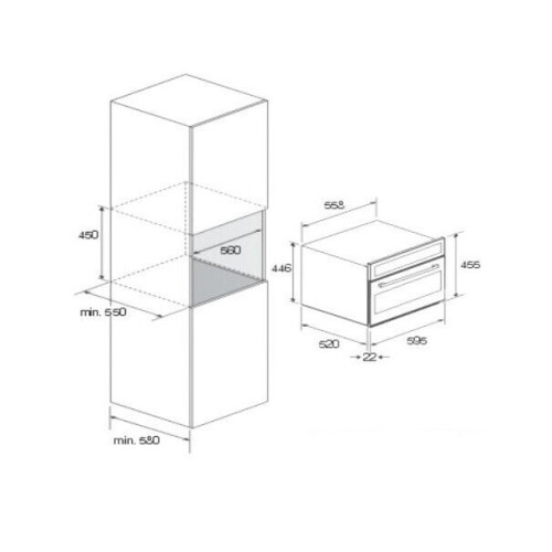Встраиваемая микроволновая печь Lofra FMRNM66MEE/O BRASS