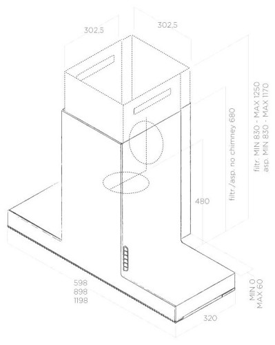 Кухонная вытяжка Elica Haiku WH/A/60