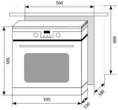 Электрический духовой шкаф Lex EDP 093 IV