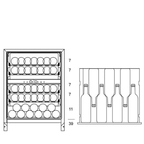 Винный шкаф IP Industrie CEX 2503 LNU