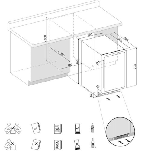 Винный шкаф IP Industrie CEX 2503 LNU