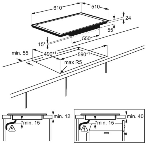 Индукционная варочная панель AEG HKP 67420 IB