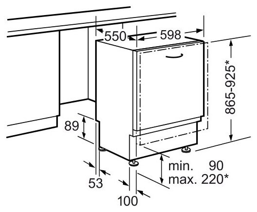 Посудомоечная машина Neff S 52M65 X4